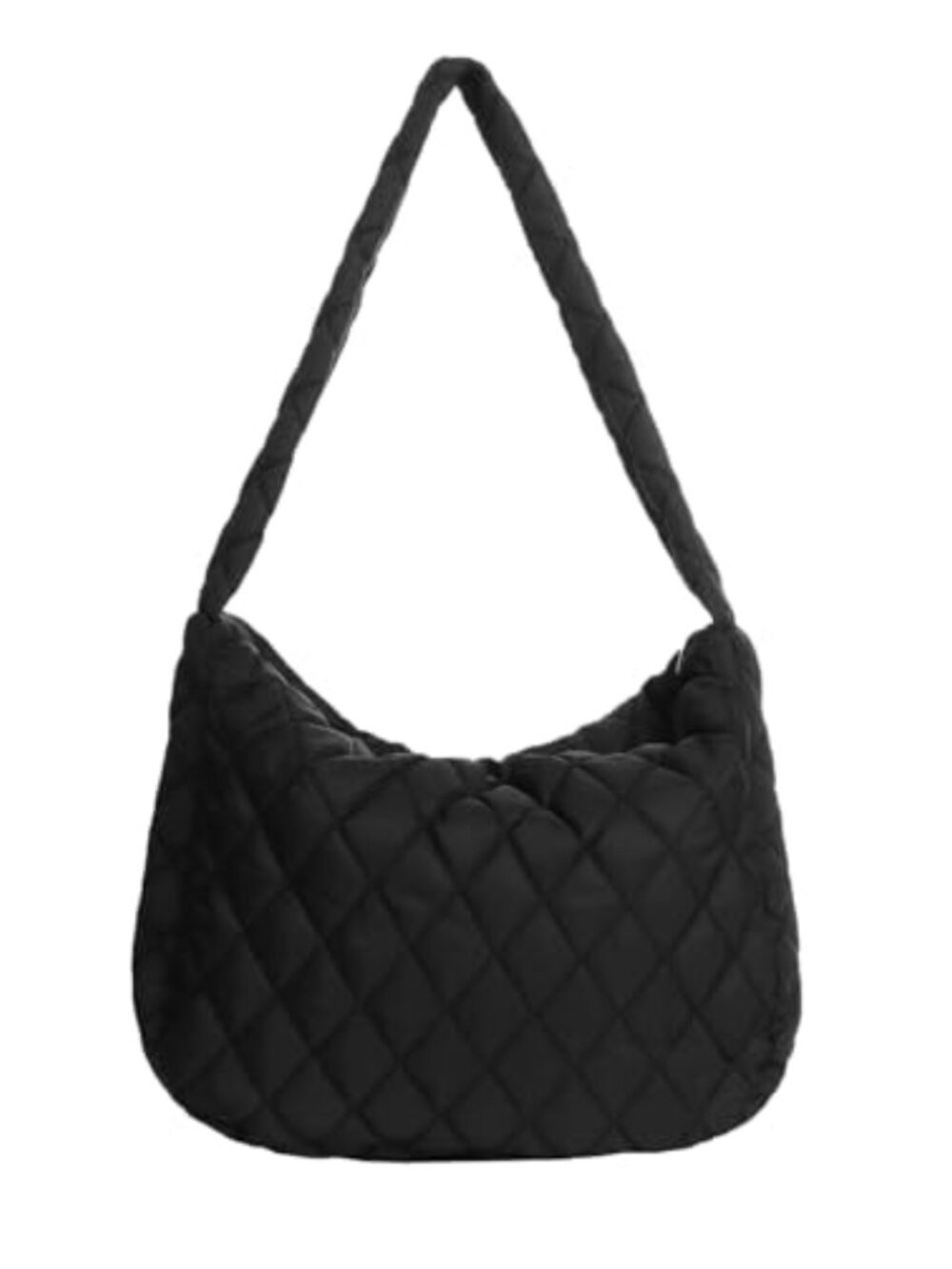 Quilted Puffer Tote Bag Women Lightweight Nylon Crossbody Shoulder Bag
